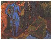 Ernst Ludwig Kirchner, Three nudes